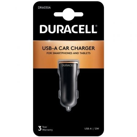 Cargador de Coche Duracell DR6030A/ 1xUSB/ 12W - Tiensol