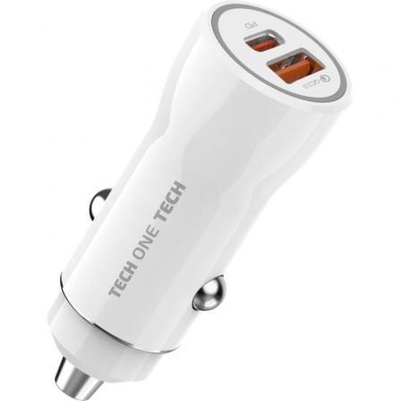 Cargador de Coche Tech One Tech TEC2813/ 1xUSB - Tipo C/ 1xUSB/ 38W - Tiensol