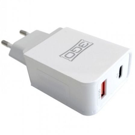 Cargador de Pared 3GO ALMUSBCQC3/ 1xUSB/ 1xUSB Tipo - C/ 18W - Tiensol