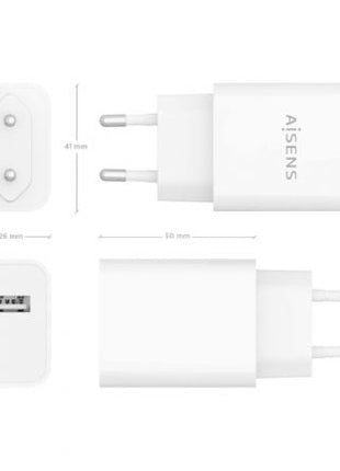 Cargador de Pared Aisens A110 - 0853/ 1xUSB/ 10.5W - Tiensol