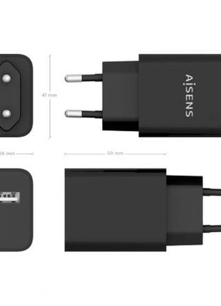 Cargador de Pared Aisens A110 - 0854/ 1xUSB/ 10.5W - Tiensol