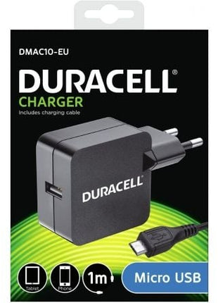 Cargador de Pared Duracell DMAC10 - EU/ 1xUSB/ 2.4A - Tiensol