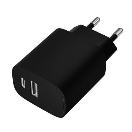 Cargador de Pared Leotec LECSPH20W2K/ 1xUSB Tipo - C/ 1xUSB/ 20W - Tiensol