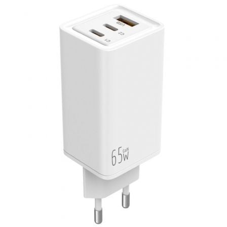 Cargador de Pared Leotec LECSPH65W3W/ 2xUSB Tipo - C/ 1xUSB/ 65W - Tiensol