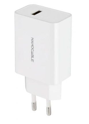 Cargador de Pared Nanocable 10.10.2003/ 1xUSB/ 2.1A/ Blanco - Tiensol