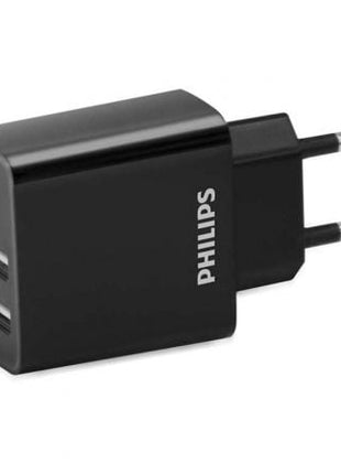 Cargador de Pared Philips DLP2610/ 2xUSB/ 15.5W - Tiensol