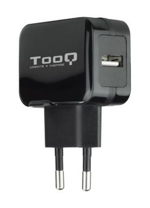 Cargador de Pared TooQ TQWC - 1S01/ 1xUSB/ 12W/ Negro - Tiensol