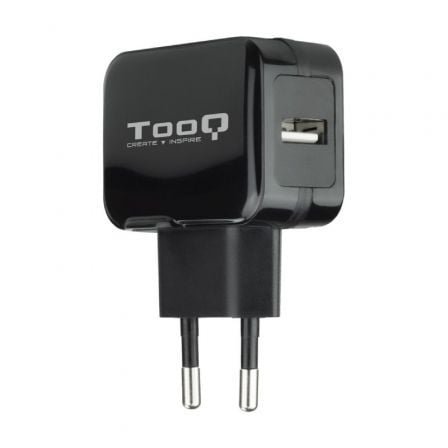 Cargador de Pared TooQ TQWC - 1S01/ 1xUSB/ 12W/ Negro - Tiensol