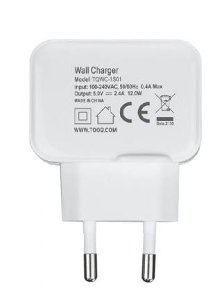 Cargador de Pared TooQ TQWC - 1S01WT/ 1xUSB/ 12W/ Blanco - Tiensol