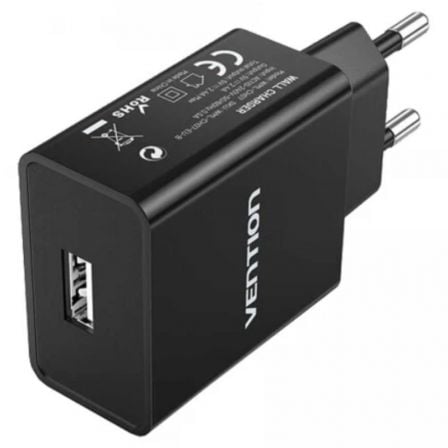 Cargador de Pared Vention WML - CH07 - EU - B/ 1xUSB/ 12W - Tiensol