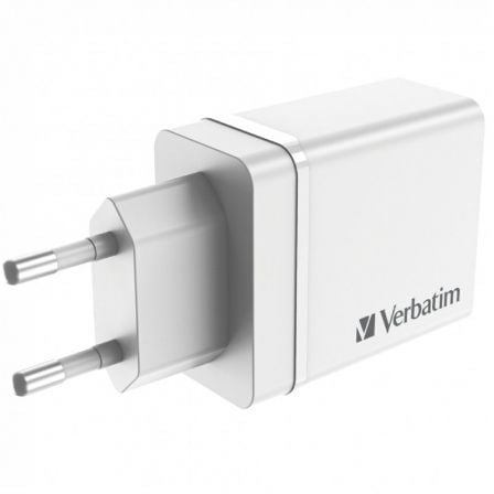 Cargador de Pared Verbatim CHR - 30EU2/ 1xUSB Tipo - C/ 3xUSB/ 30W - Tiensol