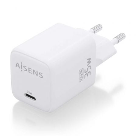 Cargador Gan de Pared Aisens ASCH - 35W1P016 - W/ 1xUSB Tipo - C/ 35W - Tiensol