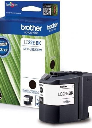 Cartucho de Tinta Original Brother LC - 22EBK XL Alta Capacidad/ Negro - Tiensol