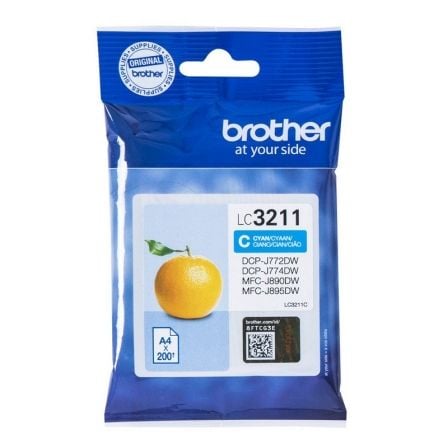 Cartucho de Tinta Original Brother LC - 3211C/ Cian - Tiensol