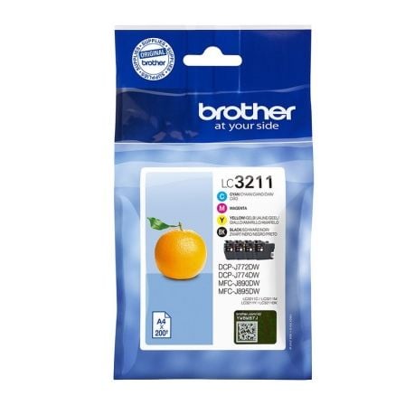 Cartucho de Tinta Original Brother LC - 3211VAL Multipack/ Cian/ Magenta/ Amarillo/ Negro - Tiensol