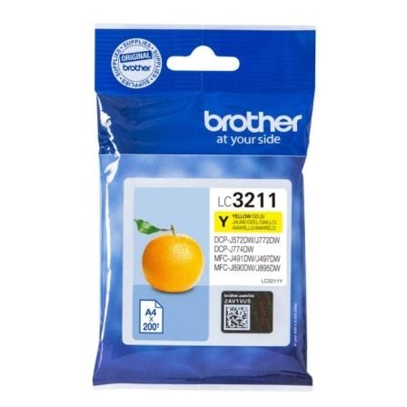 Cartucho de Tinta Original Brother LC - 3211Y/ Amarillo - Tiensol