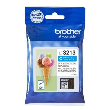 Cartucho de Tinta Original Brother LC - 3213C/ Cian - Tiensol