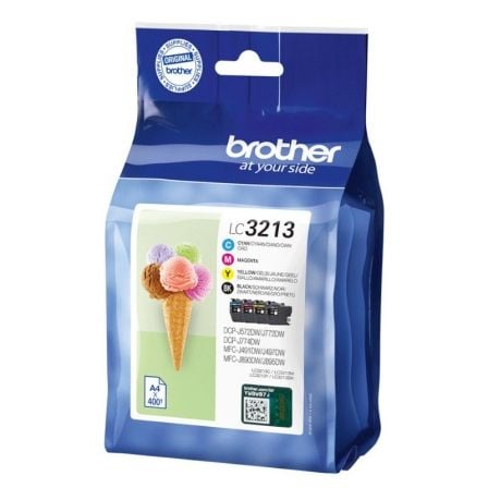 Cartucho de Tinta Original Brother LC - 3213VAL Multipack/ Cian/ Magenta/ Amarillo/ Negro - Tiensol