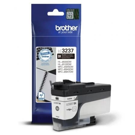 Cartucho de Tinta Original Brother LC - 3237BK/ Negro - Tiensol