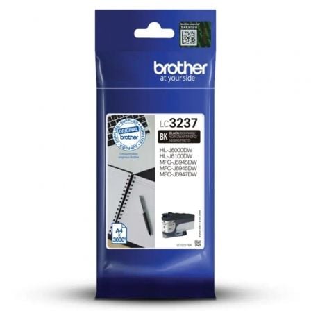 Cartucho de Tinta Original Brother LC - 3237BK/ Negro - Tiensol