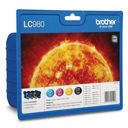 Cartucho de Tinta Original Brother LC - 980 Multipack/ Cian/ Magenta/ Amarillo/ Negro - Tiensol