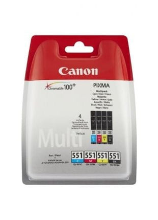 Cartucho de Tinta Original Canon CLI - 551 Multipack/ Cian/ Magenta/ Amarillo/ Negro / 551 - Tiensol