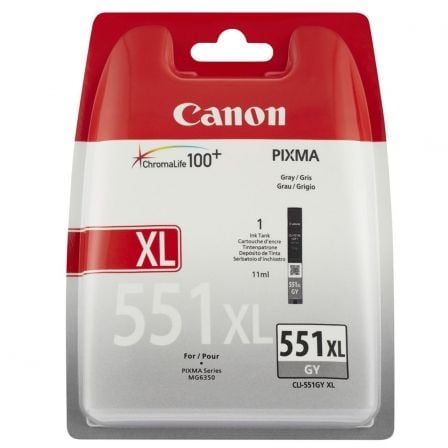 Cartucho de Tinta Original Canon CLI - 551GY XL Alta Capacidad/ Gris - Tiensol