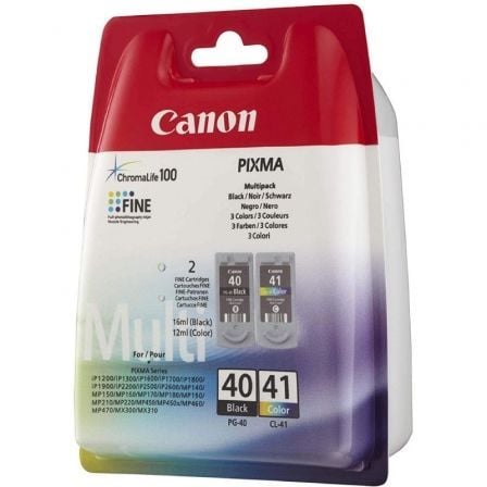 Cartucho de Tinta Original Canon PG - 40 + CL - 41 Multipack/ Negro/ Tricolor - Tiensol