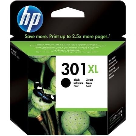 Cartucho de Tinta Original HP nº301 XL Alta Capacidad/ Negro - Tiensol