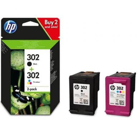 Cartucho de Tinta Original HP nº302 Multipack/ Negro/ Tricolor - Tiensol