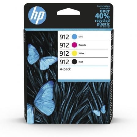 Cartucho de Tinta Original HP nº912 Multipack/ Negro/ Magenta/ Cian/ Amarillo - Tiensol