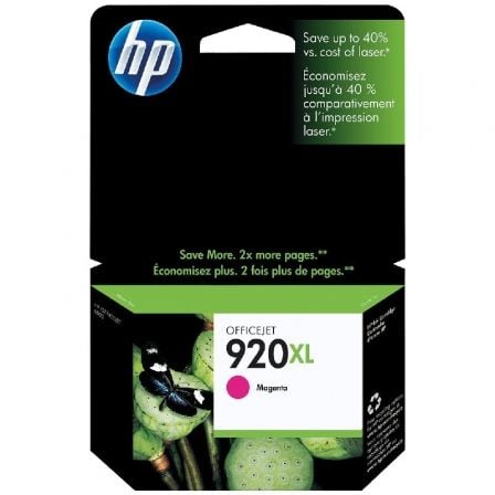 Cartucho de Tinta Original HP nº920 XL Alta Capacidad/ Magenta - Tiensol