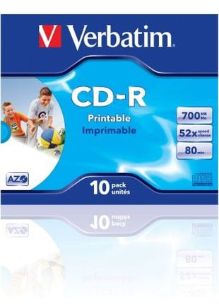 CD - R Verbatim AZO Imprimible 52X/ Caja - 10uds - Tiensol