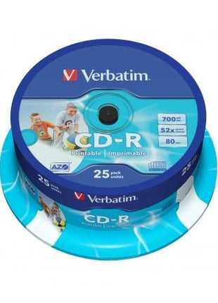 CD - R Verbatim AZO Imprimible 52X/ Tarrina - 25uds - Tiensol