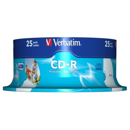 CD - R Verbatim AZO Imprimible 52X/ Tarrina - 25uds - Tiensol