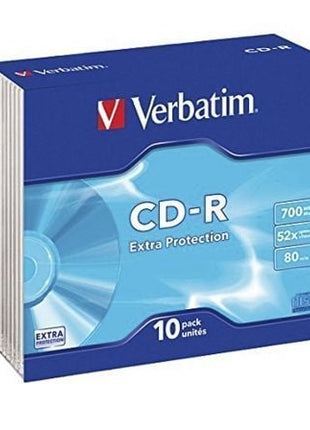 CD - R Verbatim Datalife 52X/ Estuche delgado - 10uds - Tiensol