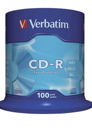 CD - R Verbatim Datalife 52X/ Tarrina - 100uds - Tiensol