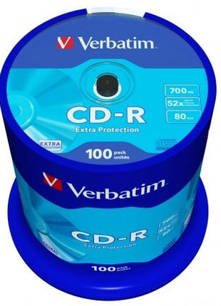 CD - R Verbatim Datalife 52X/ Tarrina - 100uds - Tiensol