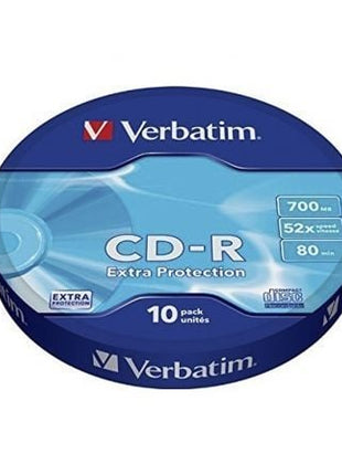 CD - R Verbatim Datalife 52X/ Tarrina - 10uds - Tiensol