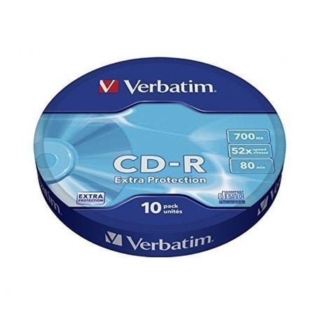 CD - R Verbatim Datalife 52X/ Tarrina - 10uds - Tiensol