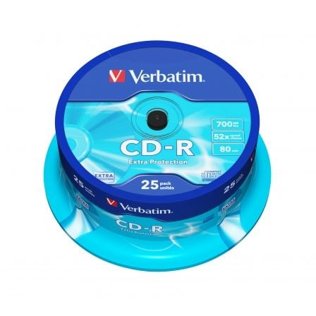 CD - R Verbatim Datalife 52X/ Tarrina - 25uds - Tiensol