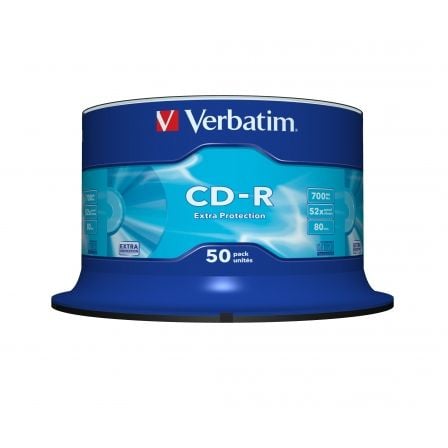 CD - R Verbatim Datalife 52X/ Tarrina - 50uds - Tiensol