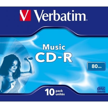 CD - R Verbatim Music 16X/ Caja - 10uds - Tiensol