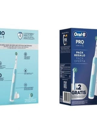 Cepillo Dental Braun Oral - B Pro Series 1/ Incluye 2 cabezales/ Azul - Tiensol