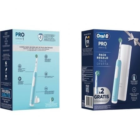 Cepillo Dental Braun Oral - B Pro Series 1/ Incluye 2 cabezales/ Azul - Tiensol