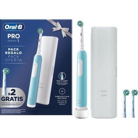 Cepillo Dental Braun Oral - B Pro Series 1/ Incluye 2 cabezales/ Azul - Tiensol