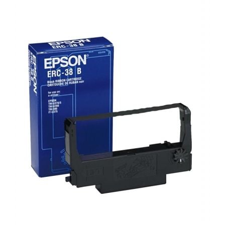 Cinta Matricial Epson ERC - 38/ Negro - Tiensol