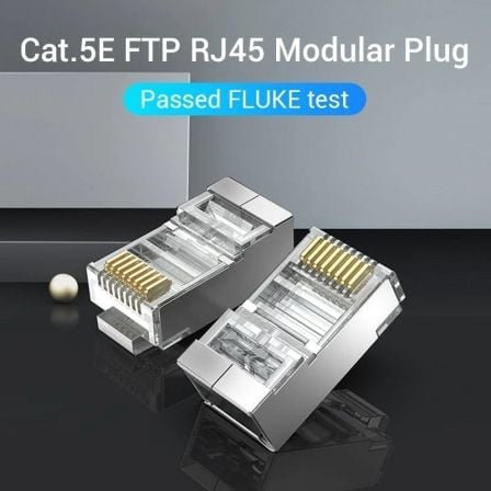 Conector RJ45 IDAR0 - 10/ Cat.5e FTP/ 10 uds - Tiensol