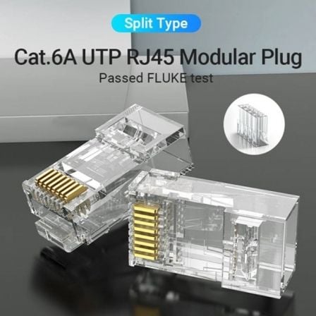 Conector RJ45 IDGR0 - 10/ Cat.6A UTP/ 10 uds - Tiensol