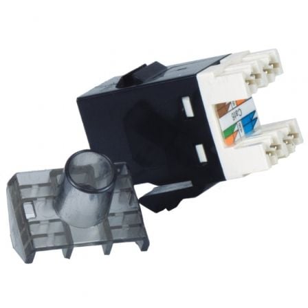 Conector RJ45 Phasak SD 3018 Cat.6 UTP/ Negro - Tiensol